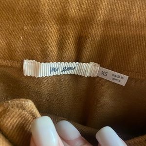 Brown embroidered skirt